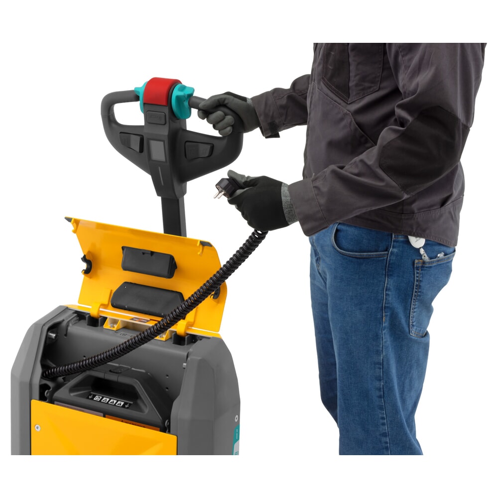 N° de l'image du produit 6 : Transpalette électrique Jungheinrich AME 18, capacité de charge 1 800 kg, longueur de fourche 1 000 mm, galets tandem