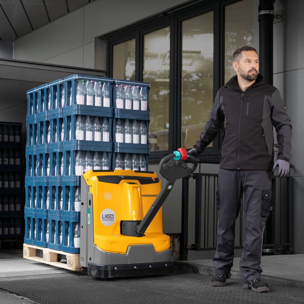 N° de l'image du produit 6 : Transpalette électrique Jungheinrich EJE 116i, capacité de charge 1 600 kg, longueur des fourches 1 150 mm