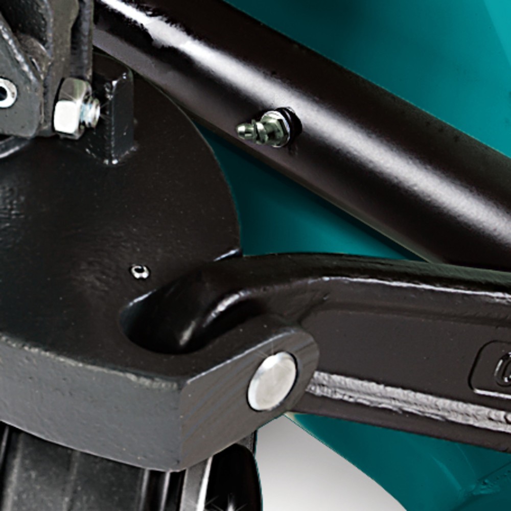 N° de l'image du produit 6 : Transpalette manuel Ameise® PTM 2.0 capacité de charge 2 000 kg, longueur des fourches 800 mm, caoutchouc plein / polyuréthane, galets tandem (CH)