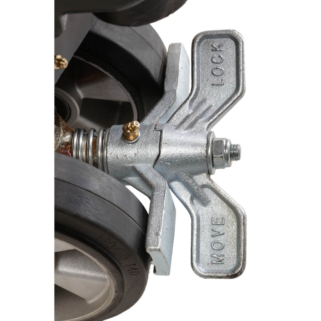 Frein de stationnement pour transpalette manuel AM 22 + AMW 22 + AMW 22p, pour roues directrices à bandage plein N° de l'image du produit 1 : Frein de stationnement pour transpalette manuel AM 22 + AMW 22 + AMW 22p, pour roues directrices à bandage plein