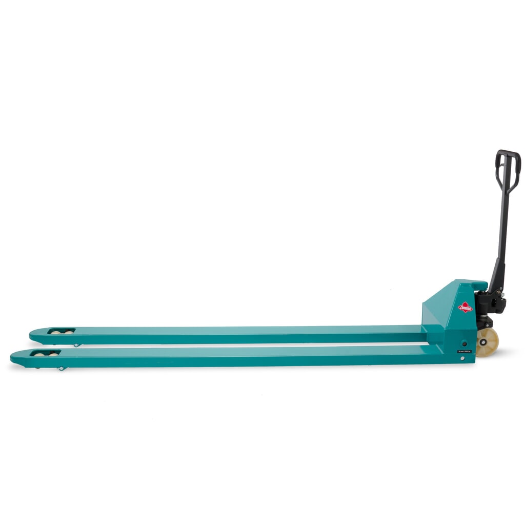 N° de l'image du produit 10 : Transpalette manuel Ameise® PTM 2.0, capacité de charge 2 000 kg, longueur de fourche 2 500 mm, nylon, galets tandem