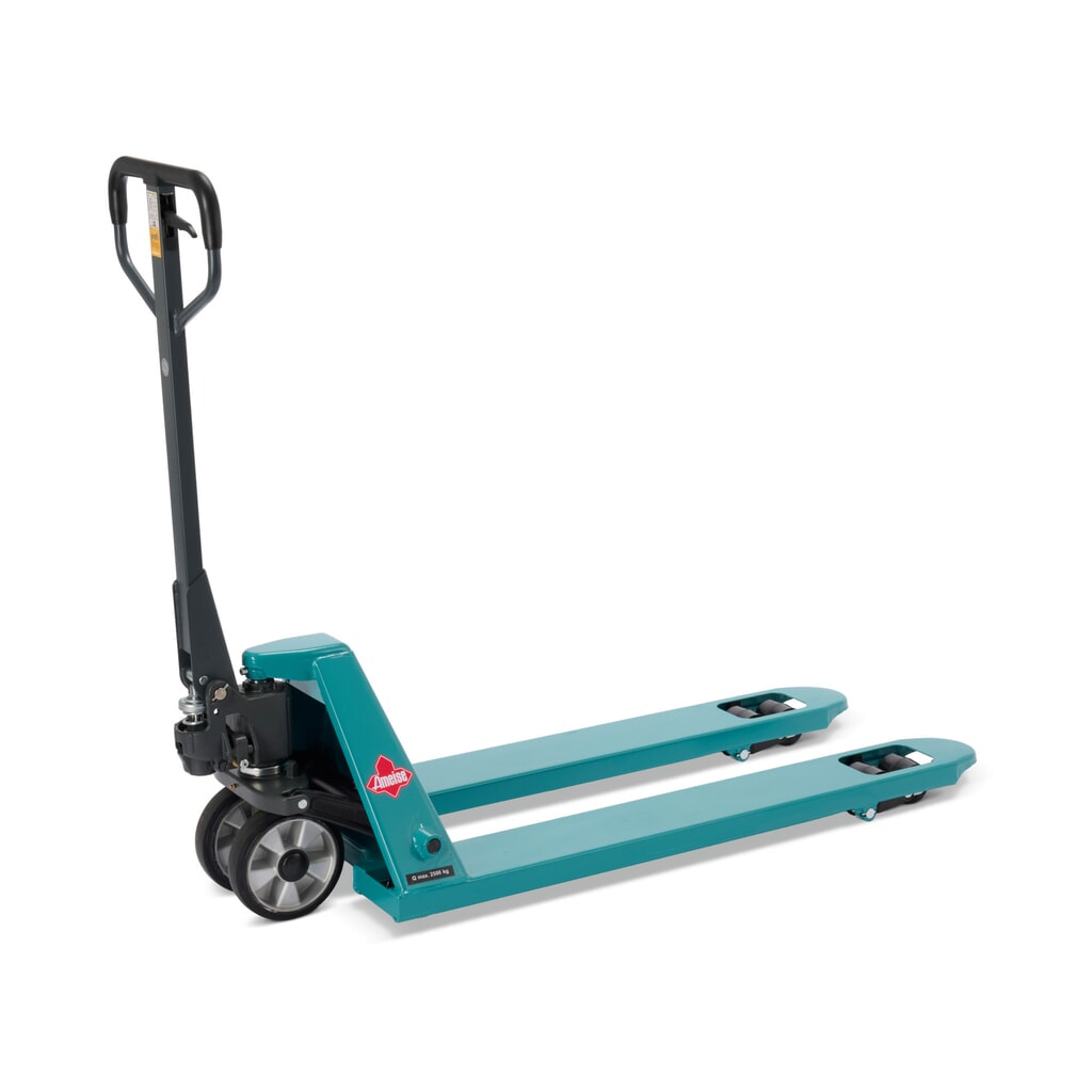 Transpalette manuel Ameise® PTM 2.5 capacité de charge 2 500 kg, longueur des fourches 1 150 mm, caoutchouc plein / polyuréthane, galets tandem (CH) Illustration du produit: Transpalette manuel Ameise® PTM 2.5 capacité de charge 2 500 kg, longueur des fourches 1 150 mm, caoutchouc plein / polyuréthane, galets tandem (CH)