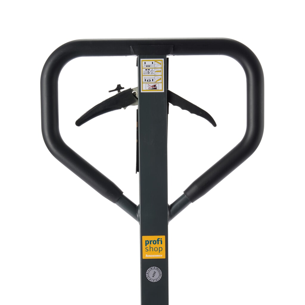 N° de l'image du produit 3 : Transpalette manuel Ameise® PTM 2.0, capacité de charge 2 000 kg, longueur de fourche 2 500 mm, nylon, galets tandem