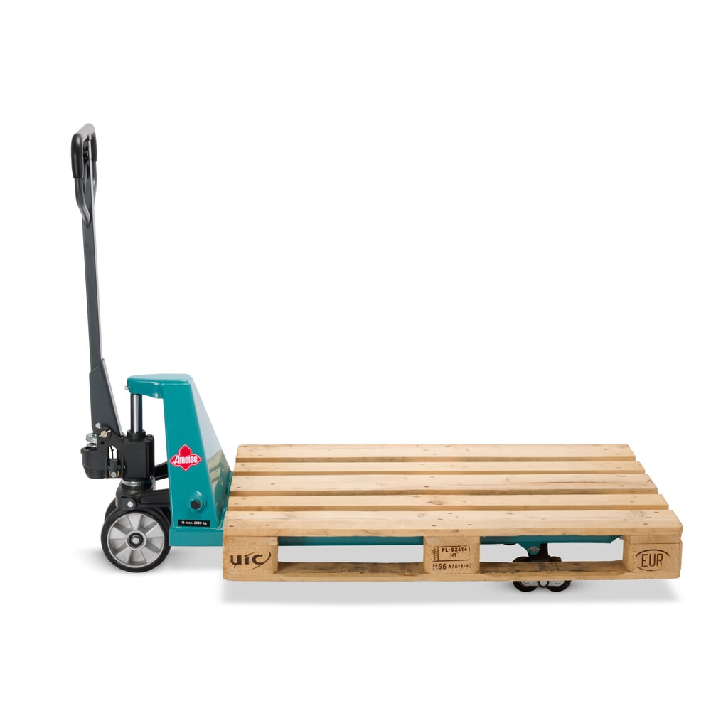 N° de l'image du produit 11 : Transpalette manuel Ameise® PTM 2.5 avec levée rapide, capacité de charge 2 500 kg, longueur des fourches 1 150 mm, caoutchouc plein / polyuréthane, galets tandem (CH)