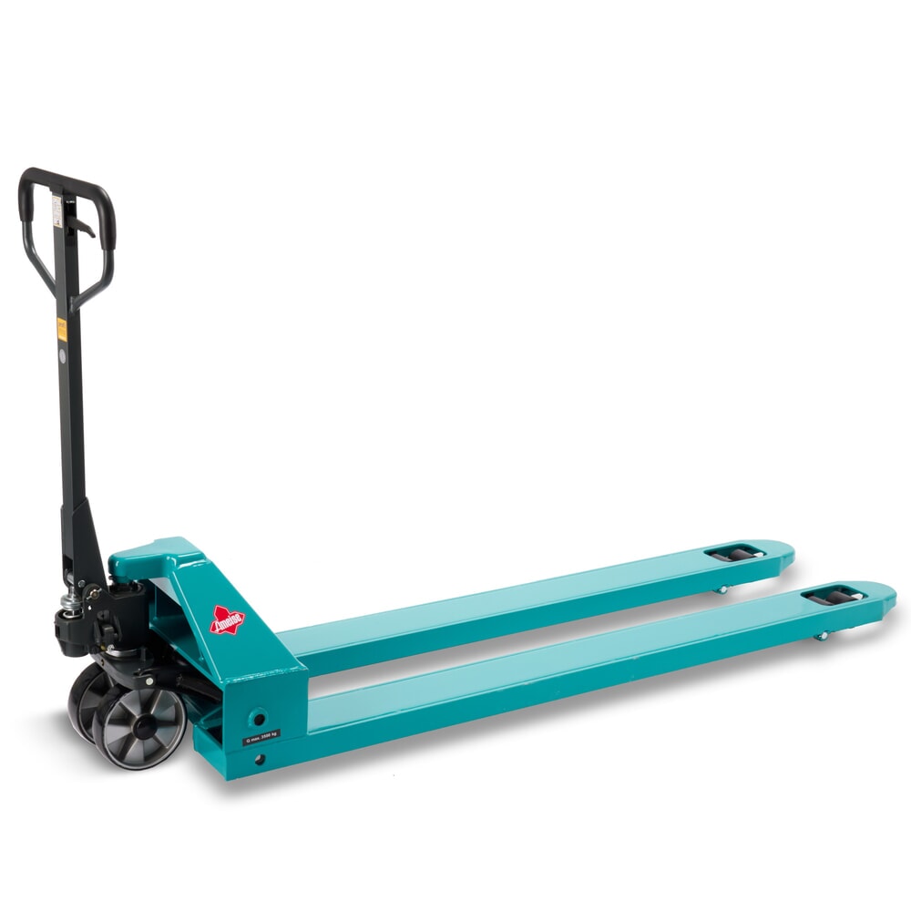 Illustration du produit: Transpalette manuel Ameise® PTM 3.5, capacité de charge 3 500 kg, longueur de fourche 1 800 mm, polyuréthane, galets tandem