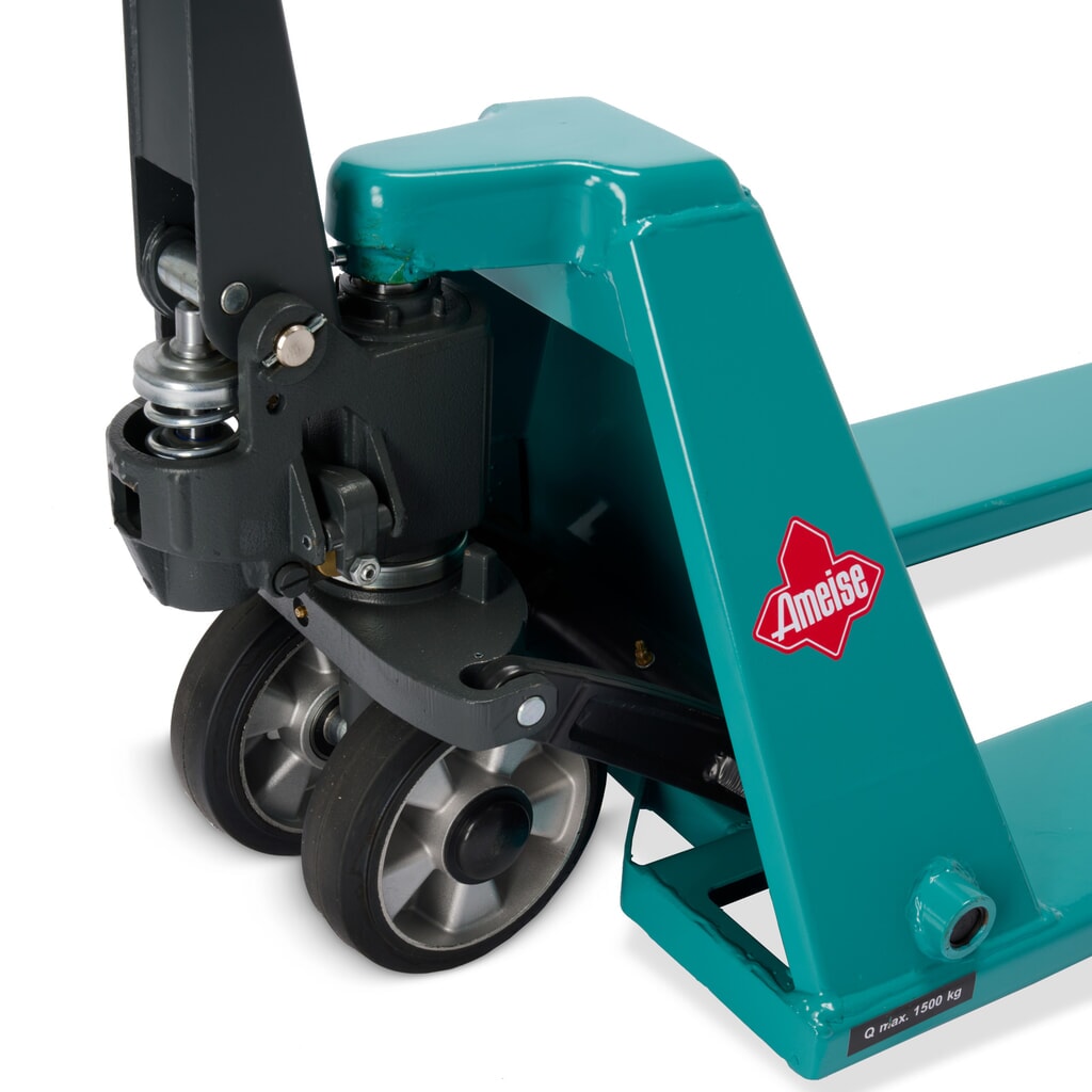 Transpalette manuel surbaissé Ameise® PTM 1.5 Low, capacité de charge 1 500 kg, longueur des fourches 1 150 mm, caoutchouc plein / polyuréthane N° de l'image du produit 9 : Transpalette manuel surbaissé Ameise® PTM 1.5 Low, capacité de charge 1 500 kg, longueur des fourches 1 150 mm, caoutchouc plein / polyuréthane