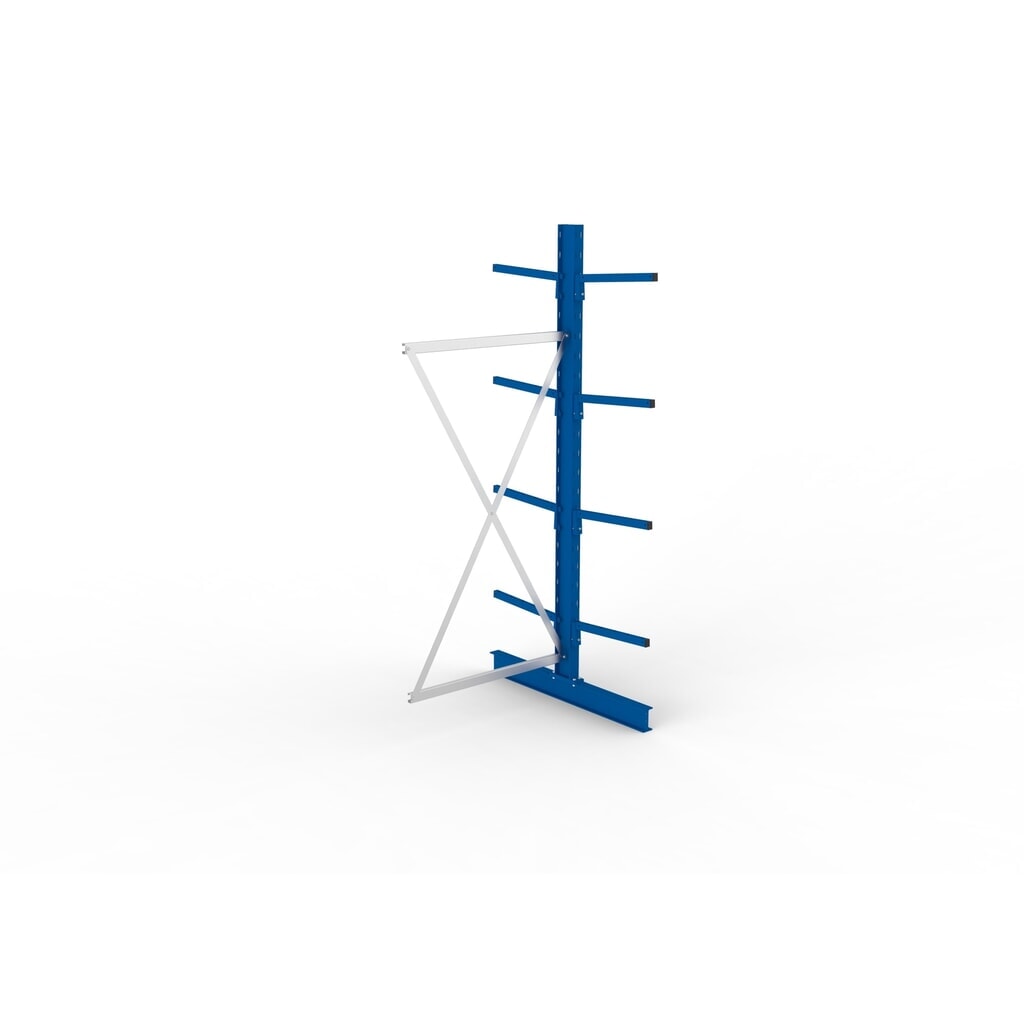 N° de l'image du produit 4 : Travée auxiliaire de rayonnage cantilever META, double accès, capacité de charge par bras 175 kg, H x l x P 2 500 x 1 030 x 1 220 mm