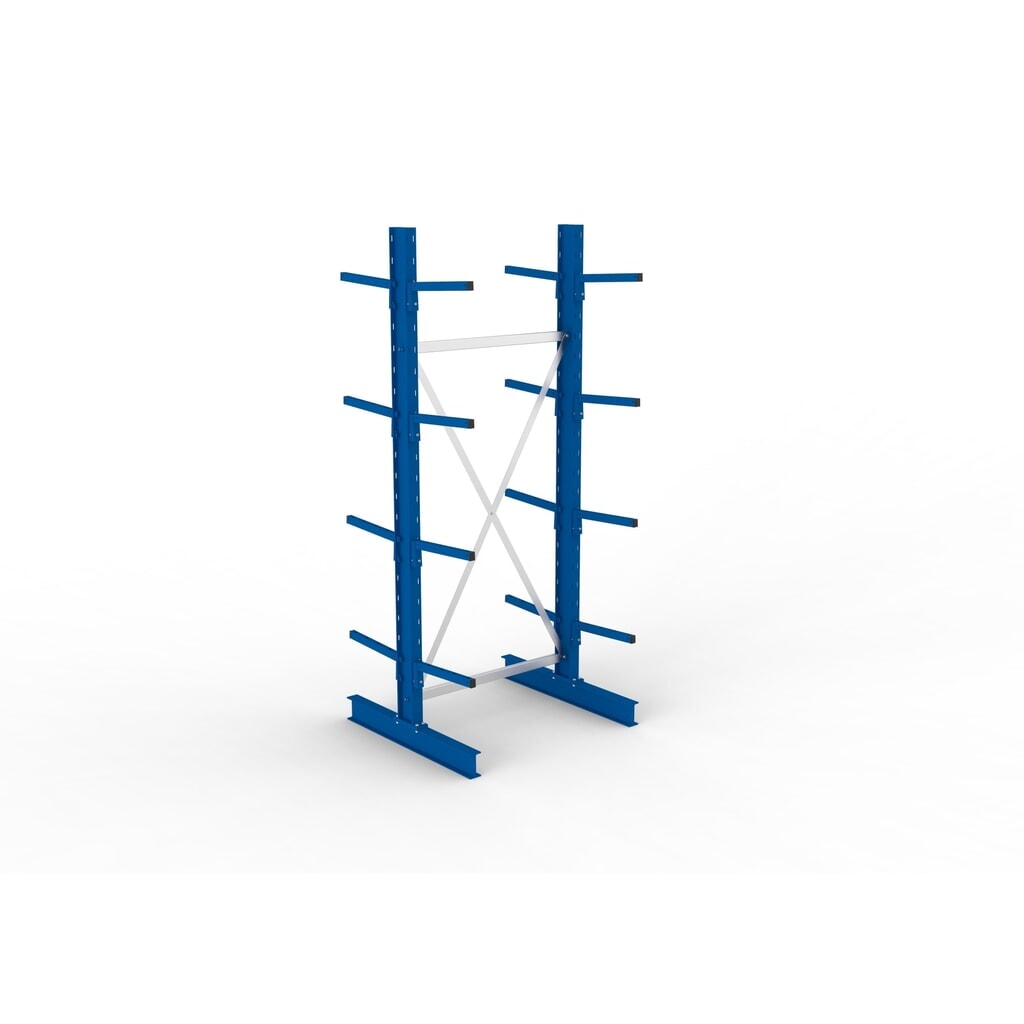 N° de l'image du produit 4 : Module de base de rayonnage cantilever META, double accès, capacité de charge par bras 220 kg, H x l x P 2 500 x 1 094 x 1 020 mm