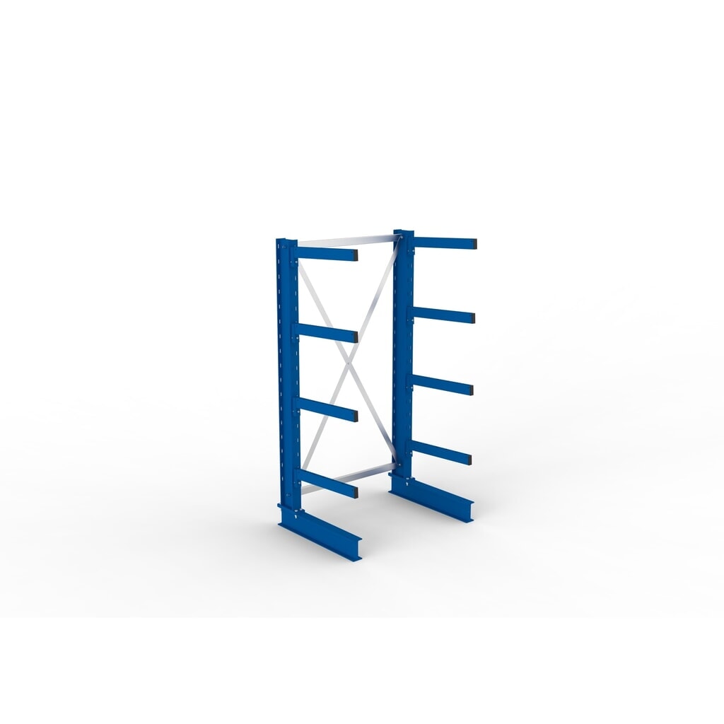 Rayonnage cantilever META, module de base, unilatéral, capacité de charge par bras 250 kg, H x l x P 2 000 x 1 103 x 830 mm N° de l'image du produit 4 : Rayonnage cantilever META, module de base, unilatéral, capacité de charge par bras 250 kg, H x l x P 2 000 x 1 103 x 830 mm