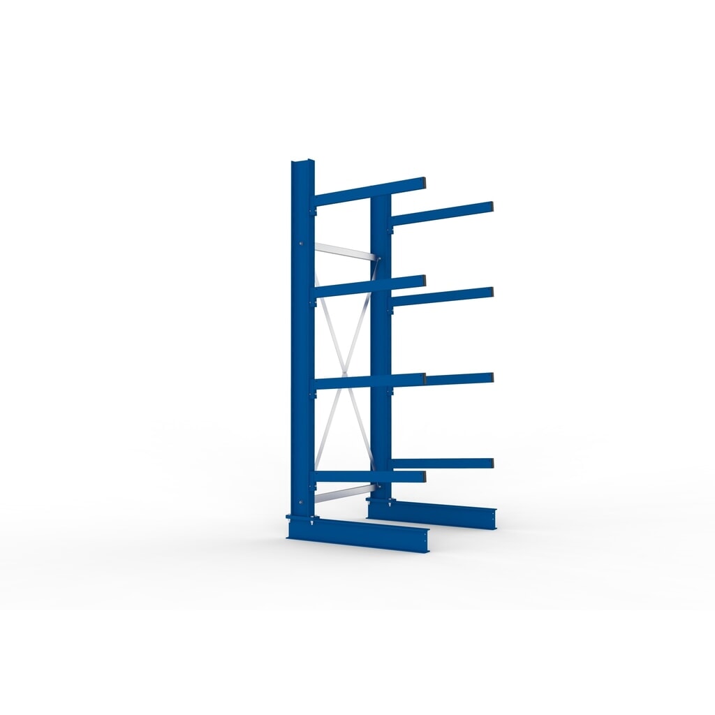 Rayonnage cantilever META, module de base, unilatéral, capacité de charge par bras 250 kg, H x l x P 2 500 x 1 103 x 1 030 mm N° de l'image du produit 4 : Rayonnage cantilever META, module de base, unilatéral, capacité de charge par bras 250 kg, H x l x P 2 500 x 1 103 x 1 030 mm