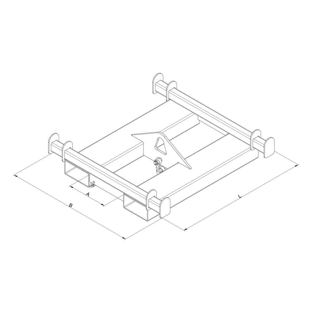 N° de l'image du produit 2 : Traverse pour big bag Eichinger®, 1 000 kg, orangé pur