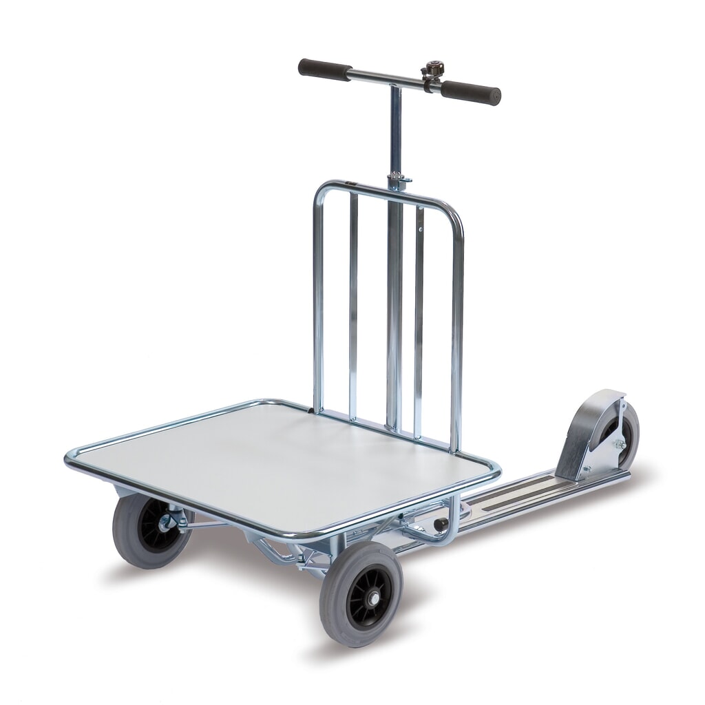 Illustration du produit: Trottinette industrielle PREMIUM Ergobjörn avec surface de chargement, sans cadre