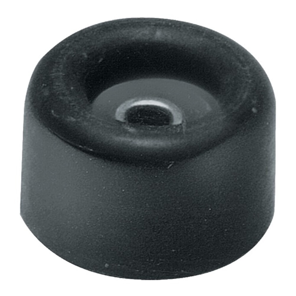 Illustration du produit: Türpuffer, Gummi schwarz, Ø 40 mm Höhe 35 mm, Dübelmontage