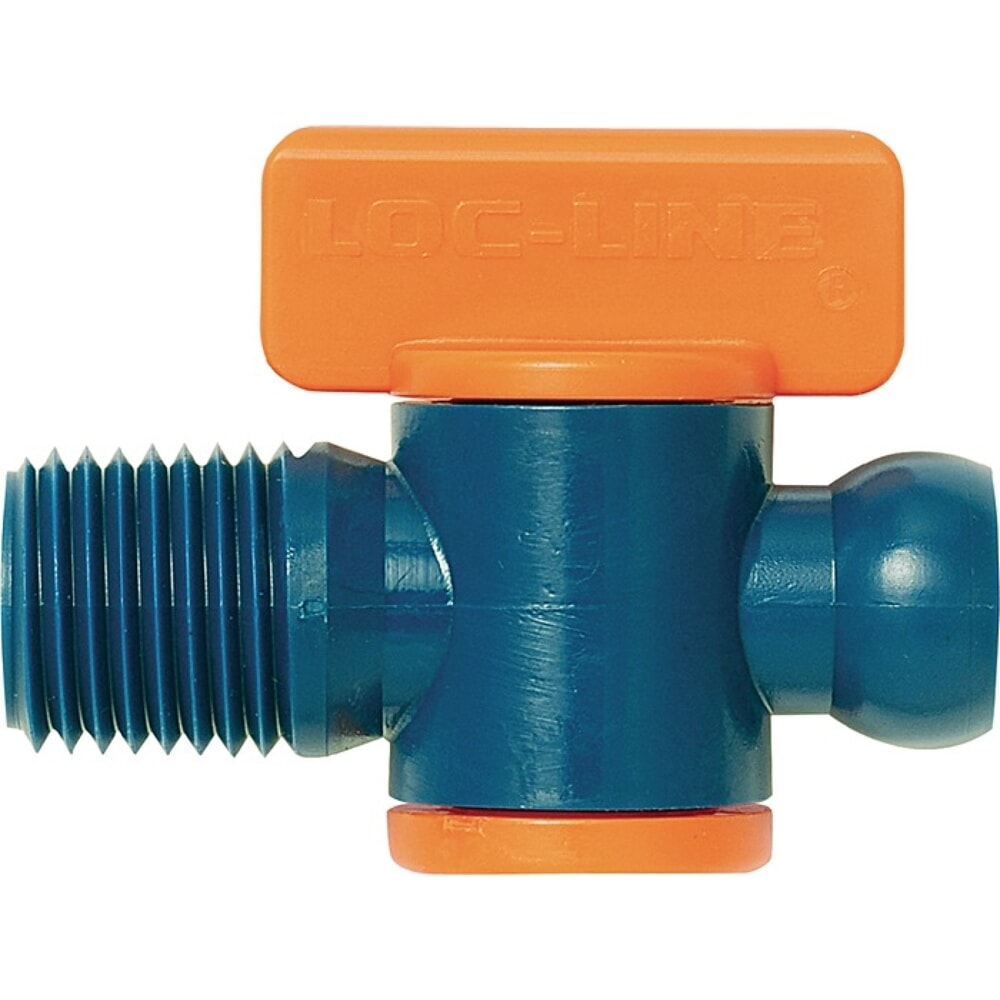 N° de l'image du produit 2 : Vanne d'arrêt LOC-LINE taille 1/4” avec filetage mâle, paquet de 2.