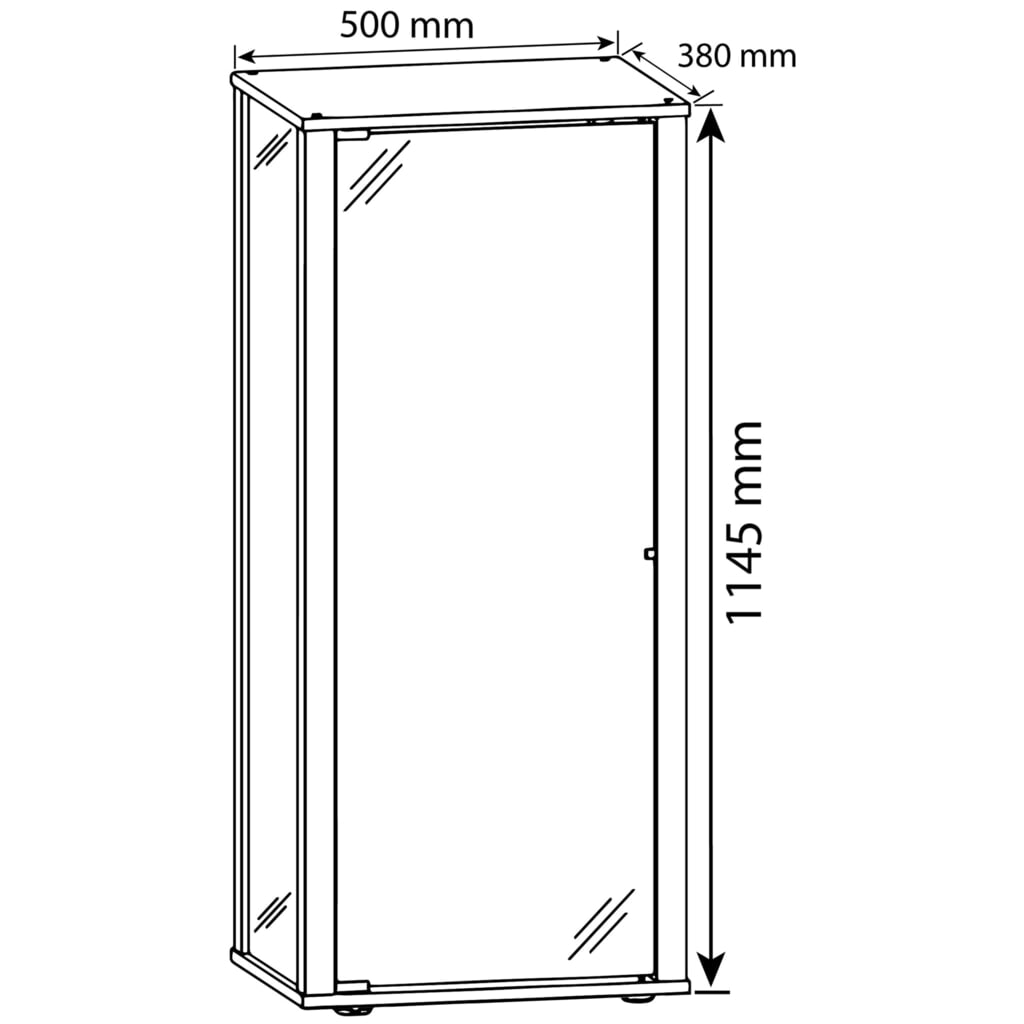 N° de l'image du produit 4 : Vitrine à poser VCM Kavisa M, blanche