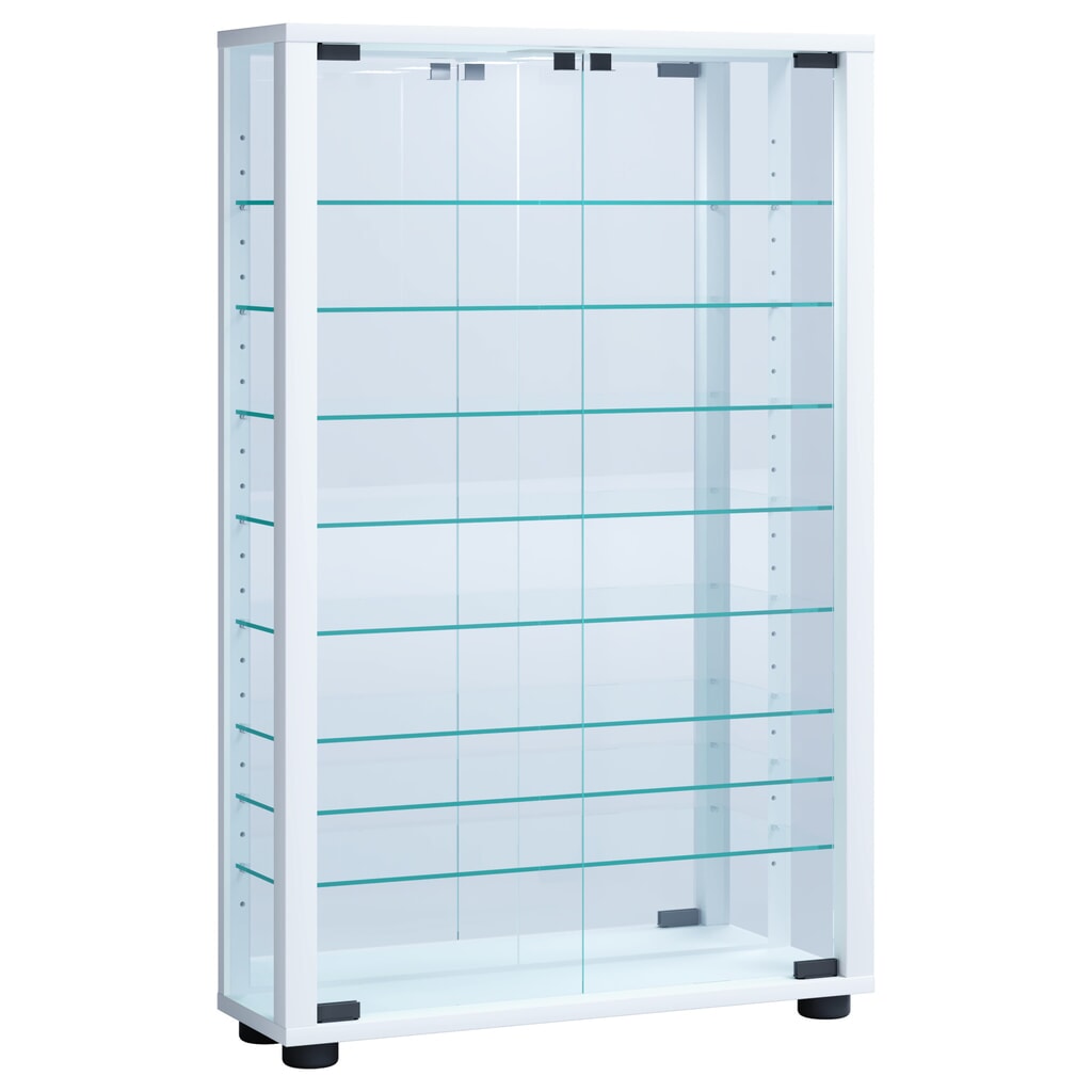 Vitrine à poser VCM Lumo Mini avec Miroir, éclairage LED inclus, blanc Illustration du produit: Vitrine à poser VCM Lumo Mini avec Miroir, éclairage LED inclus, blanc