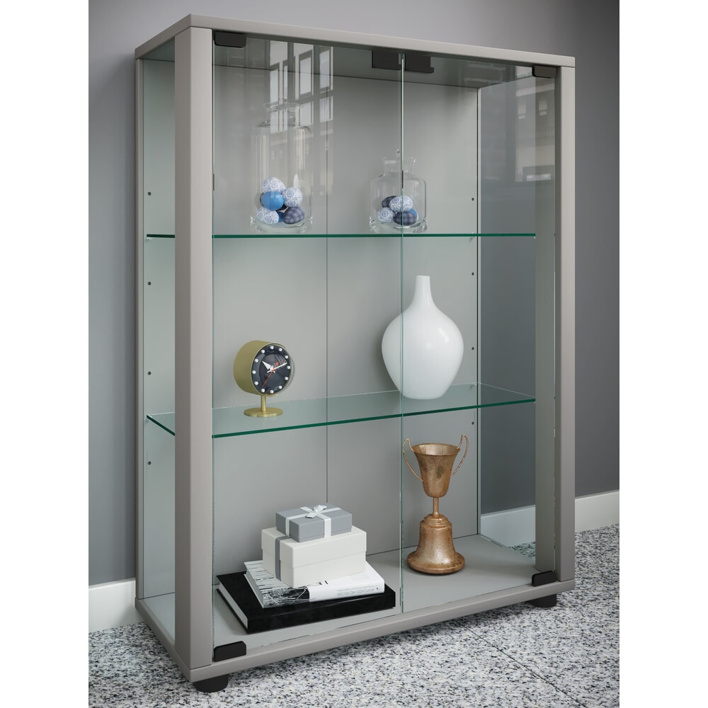 N° de l'image du produit 2 : Vitrine à poser VCM Sintalo, argent