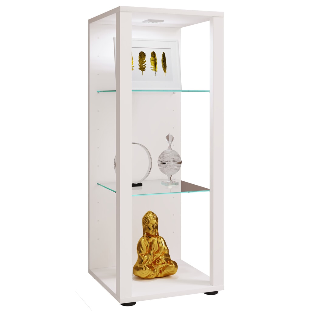 Vitrine VCM Glasol M, blanche Illustration du produit: Vitrine VCM Glasol M, blanche