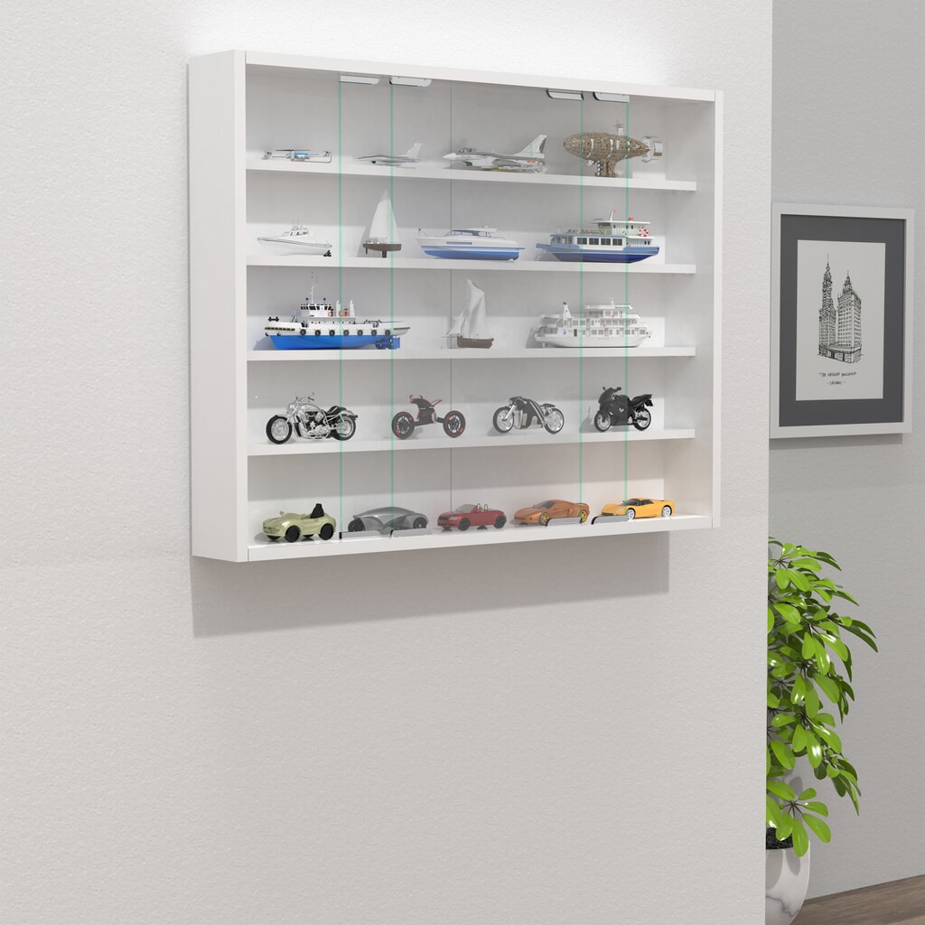 N° de l'image du produit 3 : Vitrine murale VCM Agisa L, blanche