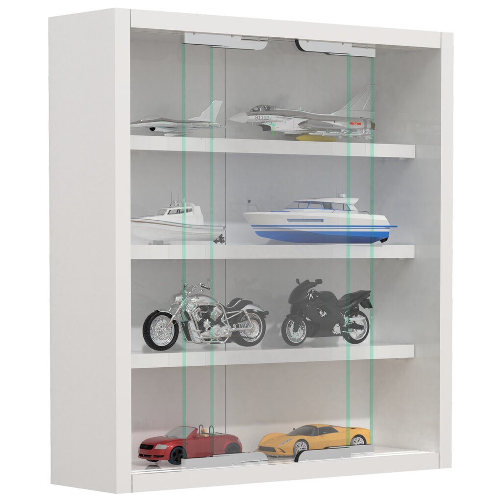 Vitrine murale VCM Agisa S, blanche Illustration du produit: Vitrine murale VCM Agisa S, blanche