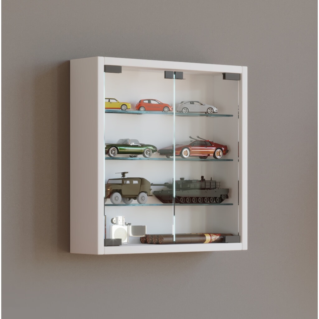 N° de l'image du produit 2 : Vitrine murale VCM Mandosa S, blanche