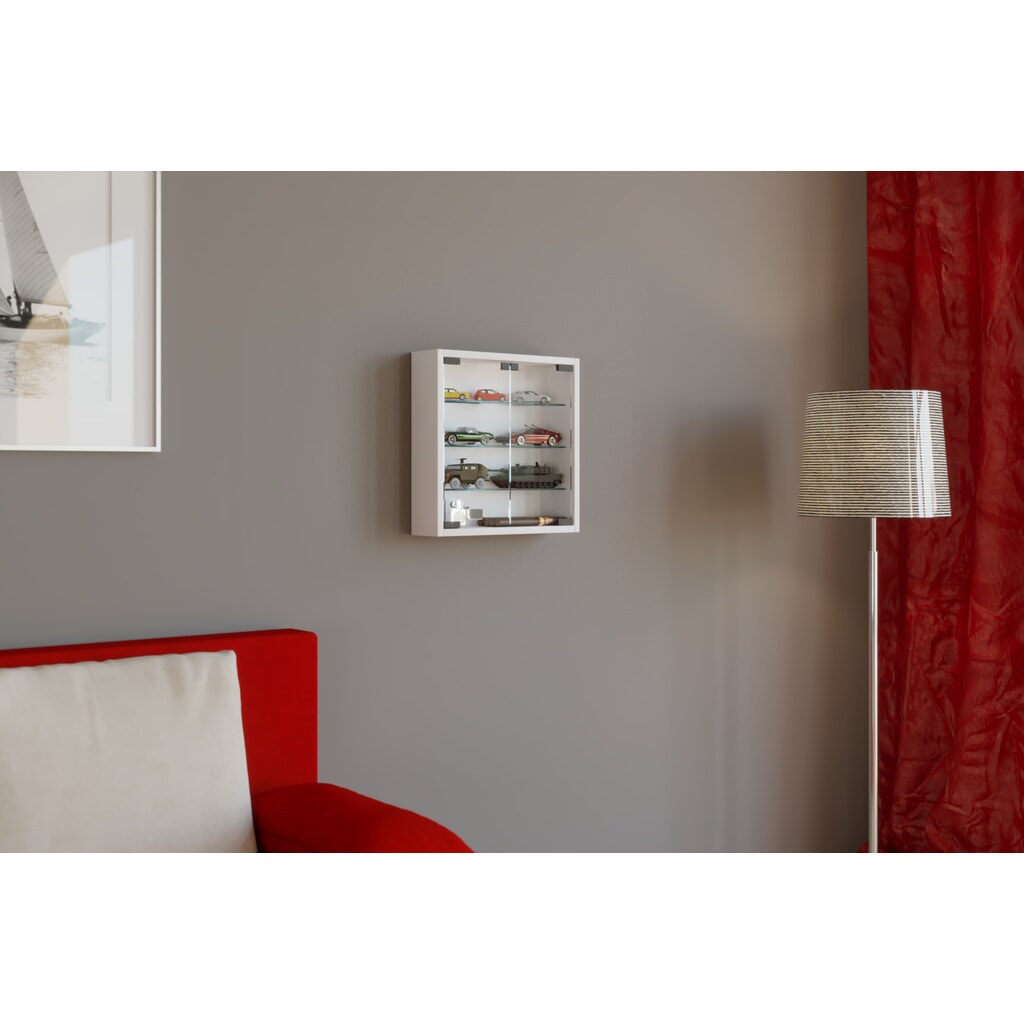 N° de l'image du produit 3 : Vitrine murale VCM Mandosa S, blanche