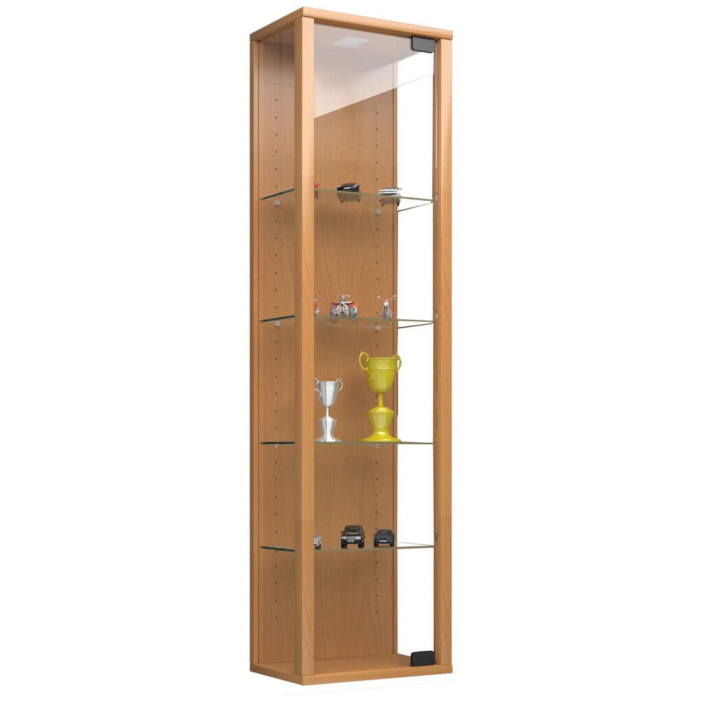Vitrine murale VCM Stano Mini, hêtre Illustration du produit: Vitrine murale VCM Stano Mini, hêtre