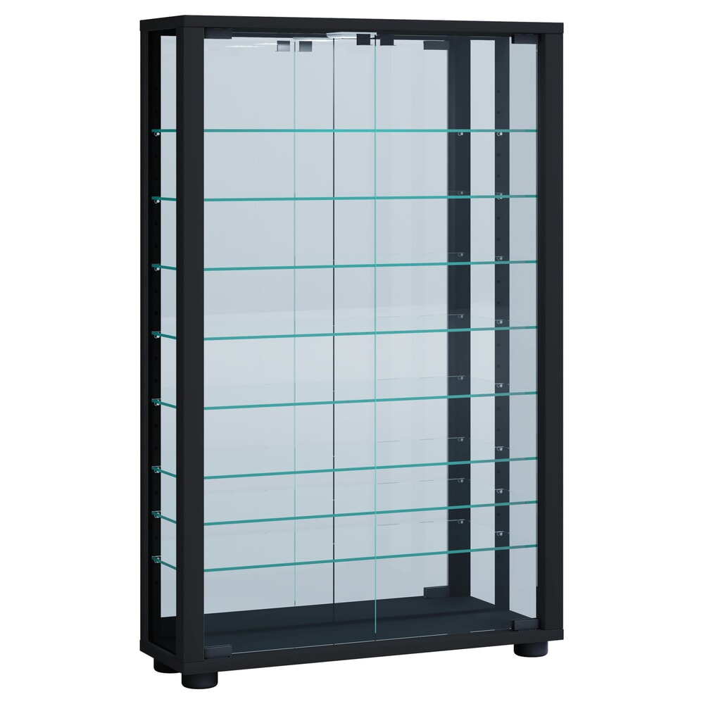 Illustration du produit: Vitrine murale VCM Vitrosa Mini avec miroir, noire