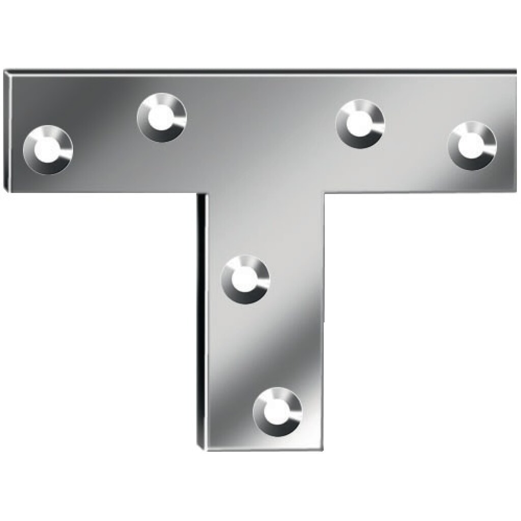 Illustration du produit: VORMANN Flachwinkel Länge 70 mm, Stahl blau verzinkt, Breite 16 mm Stärke 1,5 mm