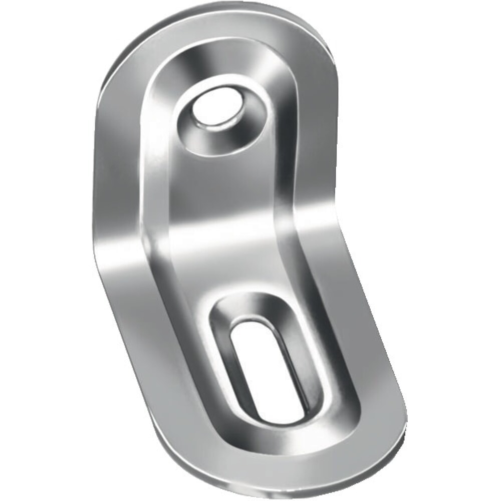 Illustration du produit: VORMANN Verstellwinkel, Stärke 1 mm Stahl roh, Länge 39 x 28 mm Breite 22 mm, blau verzinkt