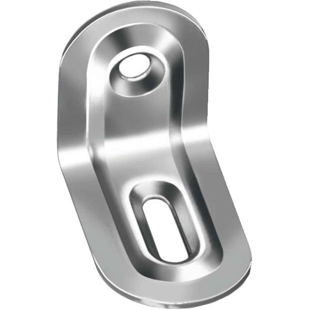 Illustration du produit: VORMANN Verstellwinkel, Stärke 1 mm Stahl roh, Länge 39 x 28 mm Breite 22 mm, blau verzinkt