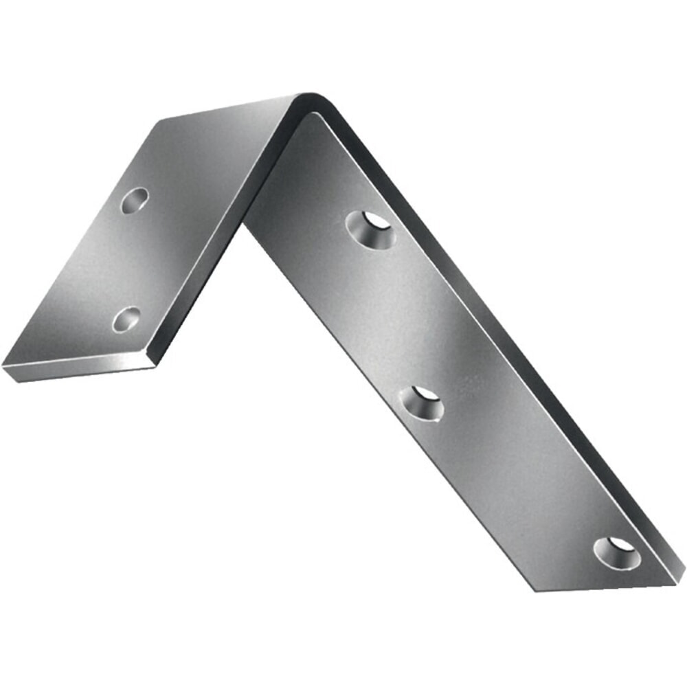 Illustration du produit: VORMANN Winkel Länge 100 x 50 mm, Stahl roh blau verzinkt, Breite 40 mm Stärke 5 mm