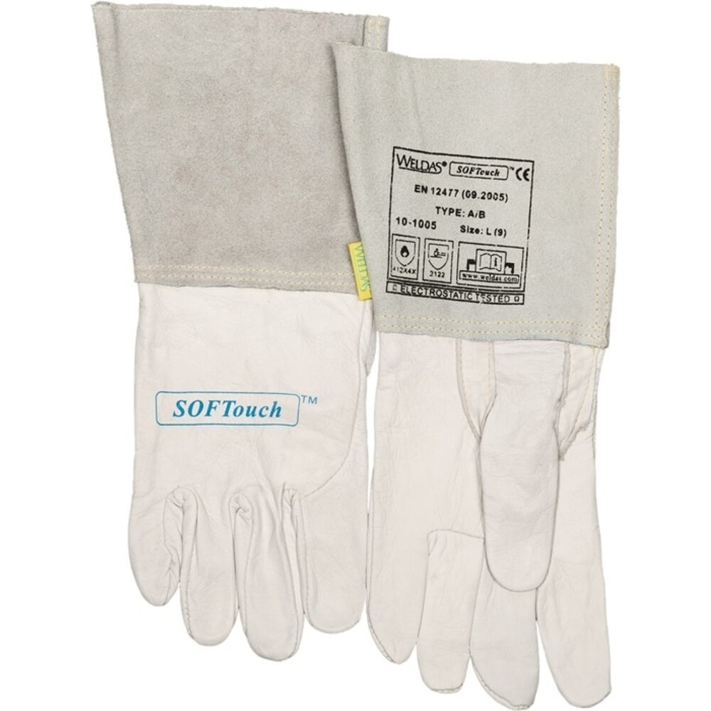 Illustration du produit: WELDAS Schweißerhandschuhe Gr.L (9) natur