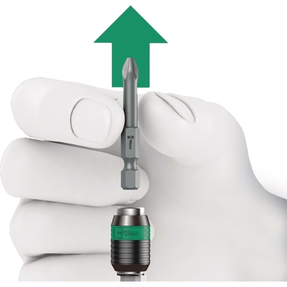 N° de l'image du produit 4 : WERA Bithandhalter 826 T Kraftform Turbo, mit Schnellwechselfutter, 2-Komponentengriff