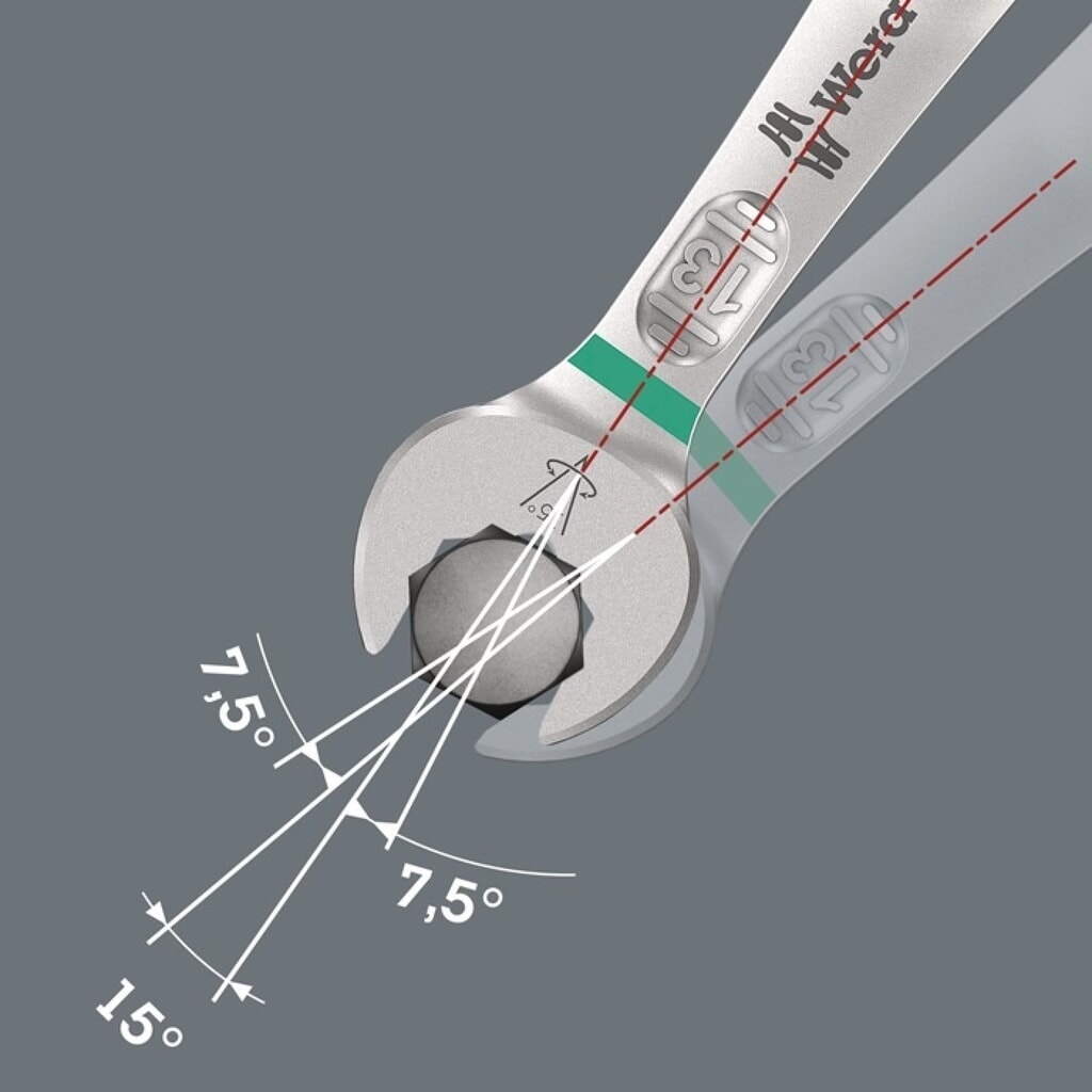N° de l'image du produit 2 : WERA Ringmaulschlüssel 6003 Joker, Form A, SW 6 mm Länge 105 mm, legierter Werkzeugstahl