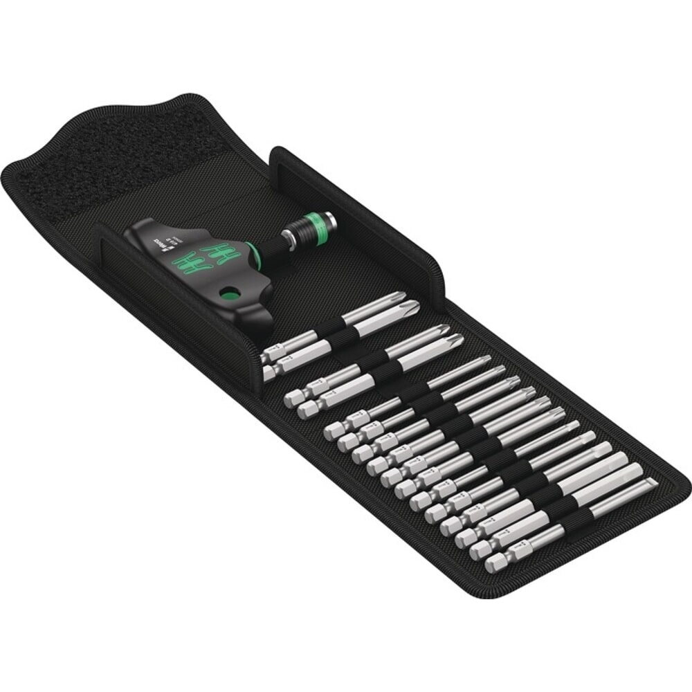 Illustration du produit: WERA Schraubendrehersatz KK 400, mit Wechselklingen, 17-teilig