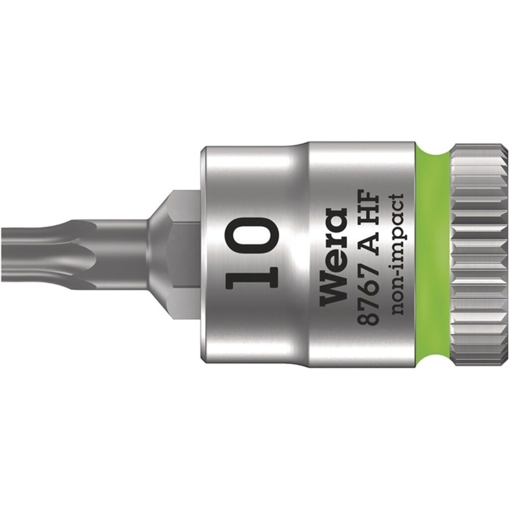 N° de l'image du produit 1 : WERA Steckschlüsseleinsatz 8767 A HF TORX®, T10, 1/4 ″, Länge 28 mm