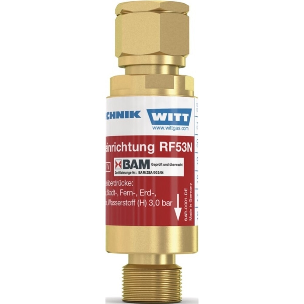 Illustration du produit: WITT Sicherheitseinrichtung TYP RF 53 N, Brenngas, G 3/8″ LH