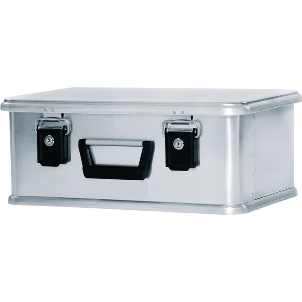 Caisse de transport en aluminium Mini XS ZARGES, avec fermeture à charnières, long. x larg. x haut. 500 x 340 x 200 mm, 24 litres Illustration du produit: Caisse de transport en aluminium Mini XS ZARGES, avec fermeture à charnières, long. x larg. x haut. 500 x 340 x 200 mm, 24 litres