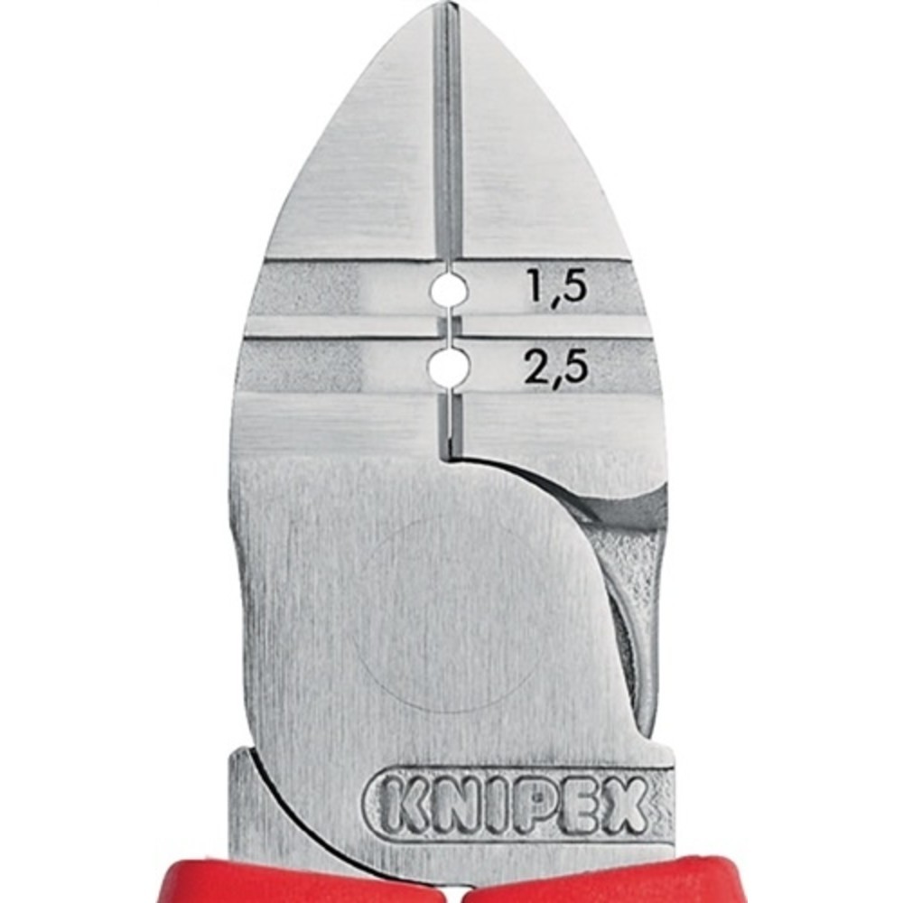 N° de l'image du produit 2 : Pince à dénuder diagonale longueur 160 mm Valeurs de dénudage 1,5/2,5 mm² poli g