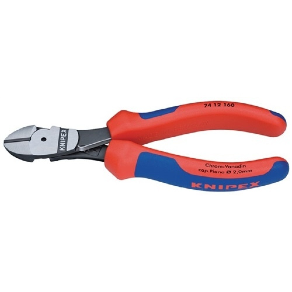 Illustration du produit: Coupeuse latér. diag. à forte démultipl. longueur 180 mm poli forme 1 gaines mul