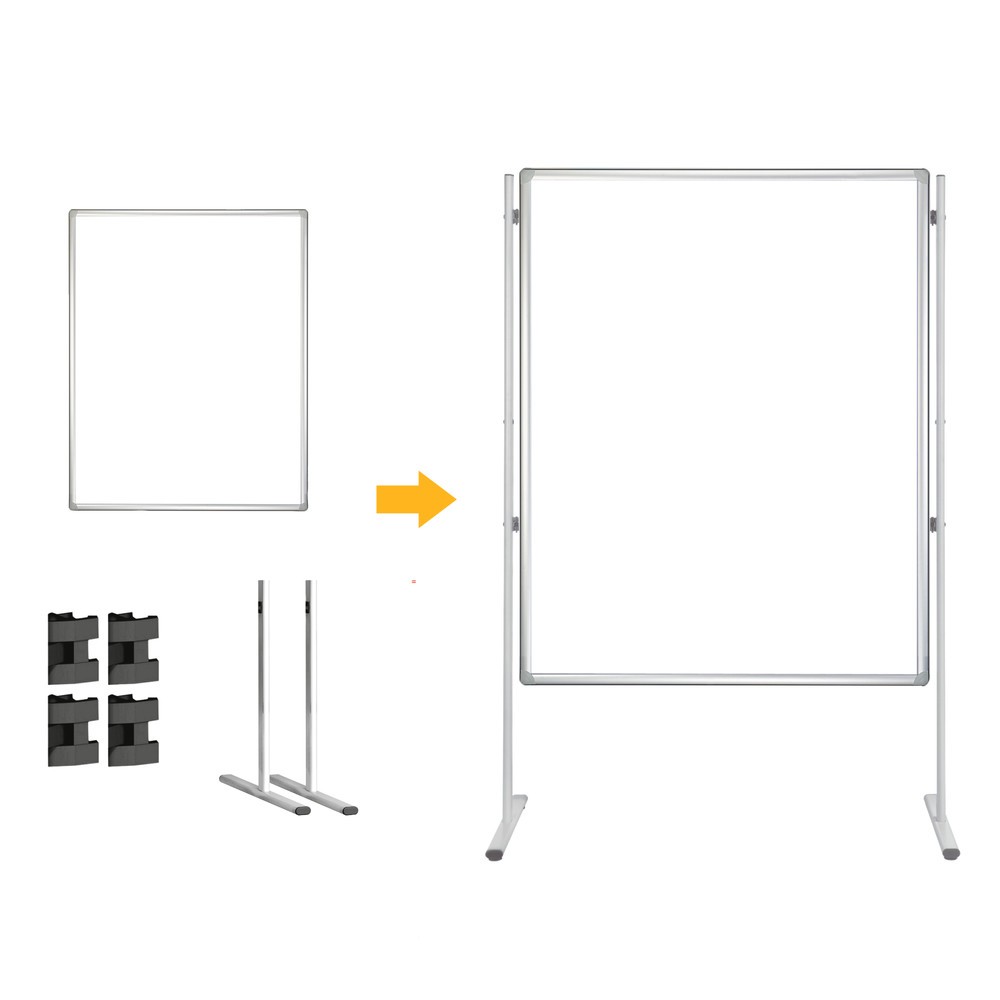 Produktabbildung Nr. 2: FRANKEN Stellwand Premium, magnetisch, HxB 1.800 x 1.200 mm