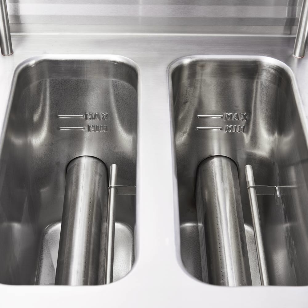 Produktabbildung Nr. 4: Friteuse à gaz Stalgast, cuve double de 2 x 7 litres, Série 700 ND