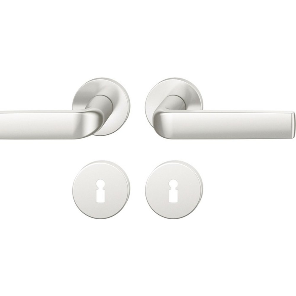 Illustration du produit: FSB Rosettengarnitur 12 1267, rund BB, Aluminium 0105, DIN links / rechts D/D