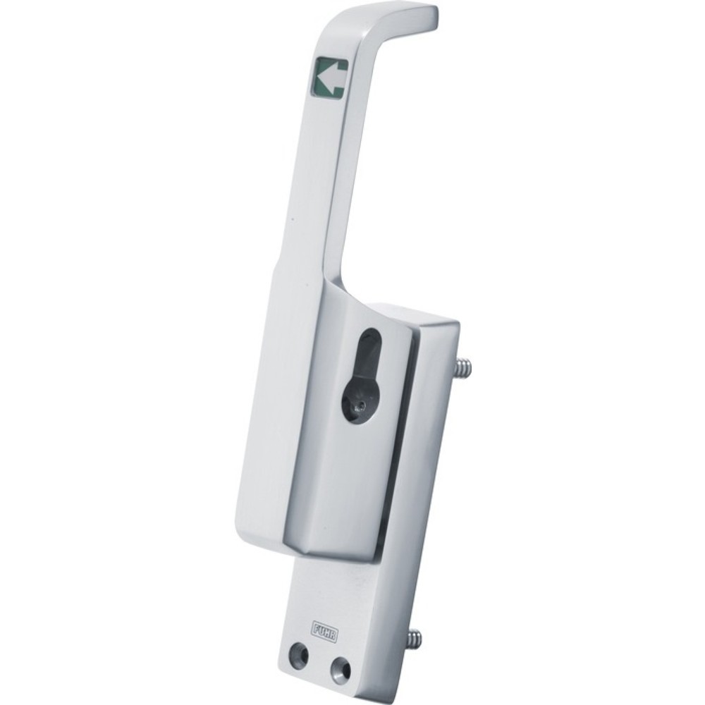 Illustration du produit: FUHR Türtreibriegel 982, Leichtmetall 23 mm, DIN rechts silber eloxiert