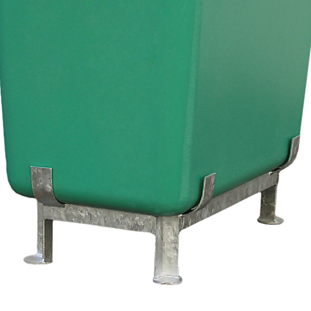 Produktabbildung: Fussgestell für CEMO Rechteckbehälter aus GFK, 200 l, Höhe 600 mm