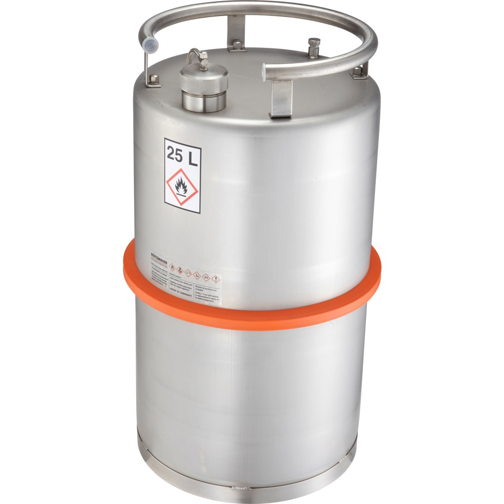 Illustration du produit: Fût debout en acier inoxydable, 25 litres