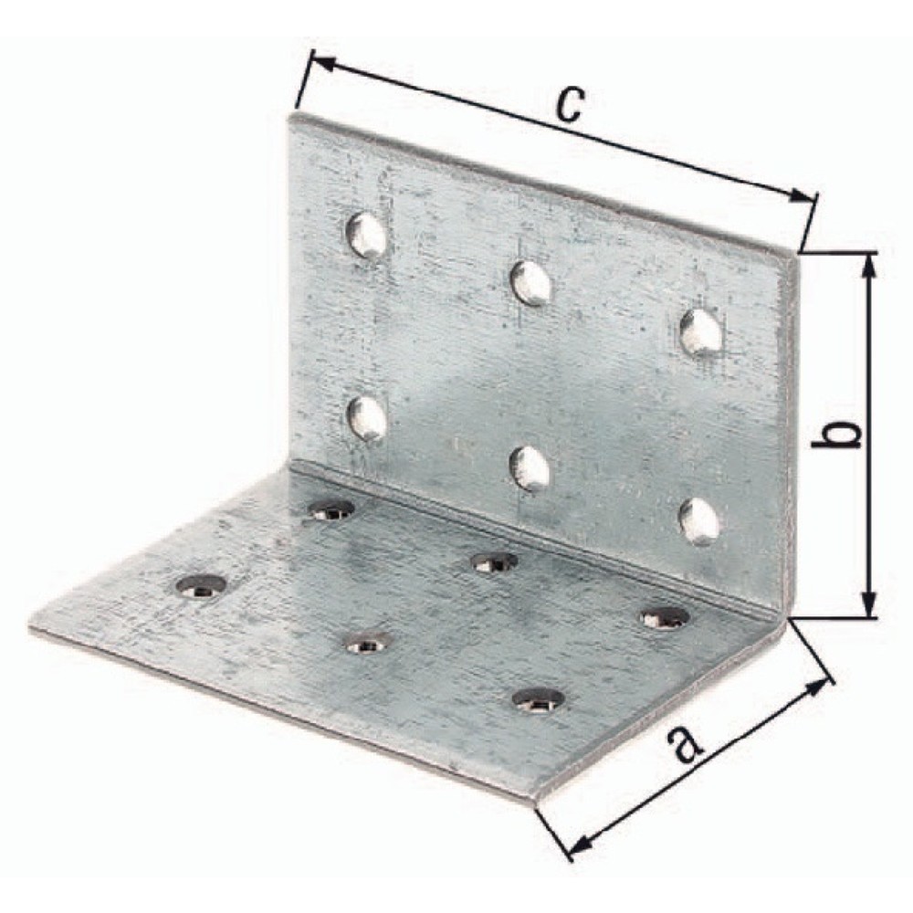 Illustration du produit: GAH Lochplattenwinkel ETA-8/165, Anzahl Löcher12 S.2,5 mm, 40 x 40x60mm, ETA-8/165