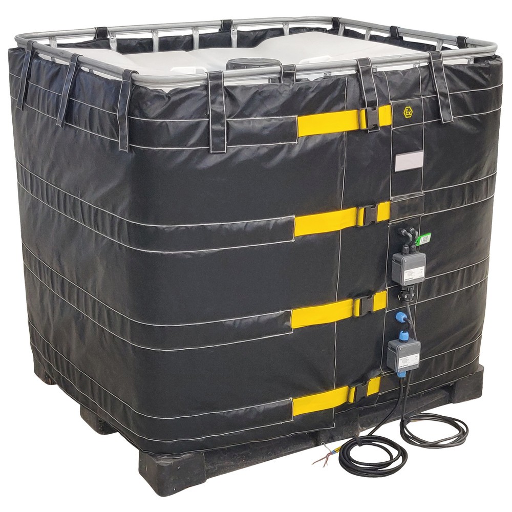 Illustration du produit: Gaine chauffante pour conteneur ATEX Kuhlmann pour IBC, 1 000 l , 230 V, 2 400 W, L x l x h 4 400 x 25 x 1 000 mm