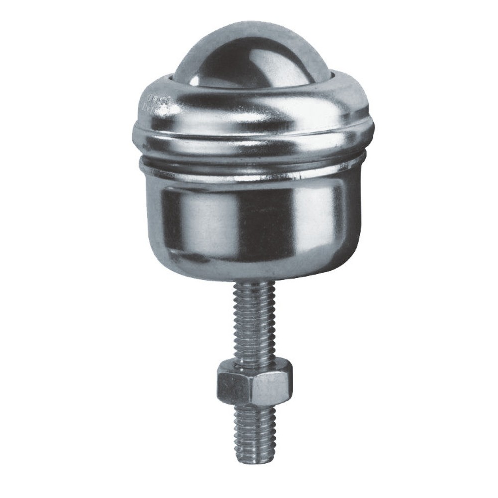 Illustration du produit: Galet sphérique avec embout fileté, acier, Ø 25 mm, capacité de charge 55 kg